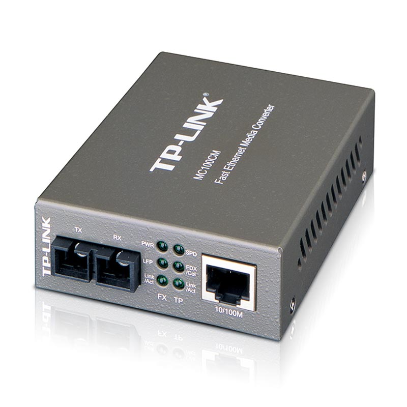 Медиаконвертер TP-Link 100Base-TX-100Base-FX RJ-45-SC, MC100CM