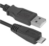 USB кабель DEFENDER USB08-06 microUSB (M) -> USB Type A (M) 1A 1.8 м, 87459