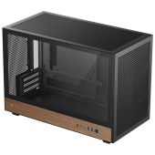 Корпус DeepCool CH260 WOOD Mini Tower Без БП чёрный, R-CH260-BKNWM0-G-1