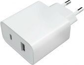 Фото Сетевое зар./устр. Xiaomi Mi 33w Wall Charger 3A (PD) USB-C/USB-A универсальное белый, BHR4996GL