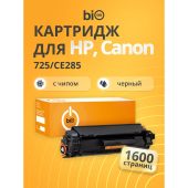 Тонер-картридж Bion 725/85A Лазерный Черный 1600стр с чипом, BCR-725/CE285