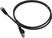 Патч-корд LANMASTER UTP кат. 6 чёрный 7 м, LAN-PC45/U6-7.0-BK