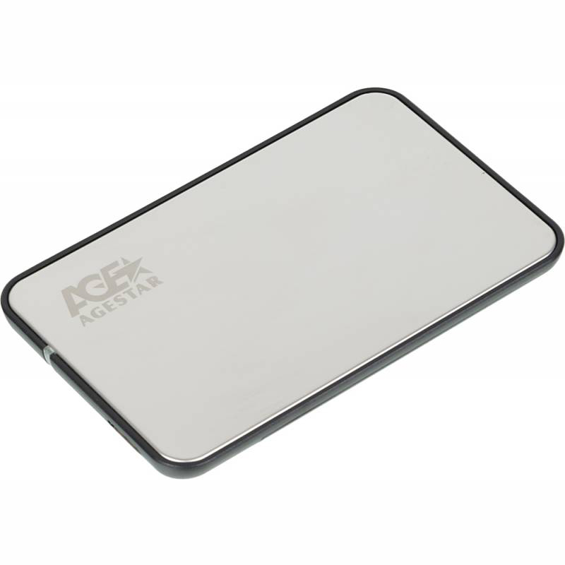 Внешний корпус для HDD/SSD AgeStar 3UB2 2.5" серебристый, 3UB2A8S-6G (SILVER)