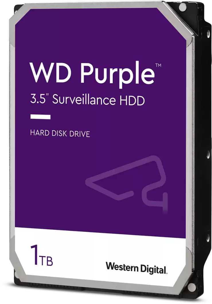 Диск HDD WD Purple SATA 3.5" 1 ТБ, WD10PURZ