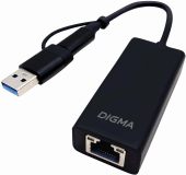 Сетевая карта Digma DLA-GTUC01 2.5 Гб/с RJ-45 1-port, DLA-GTUC01