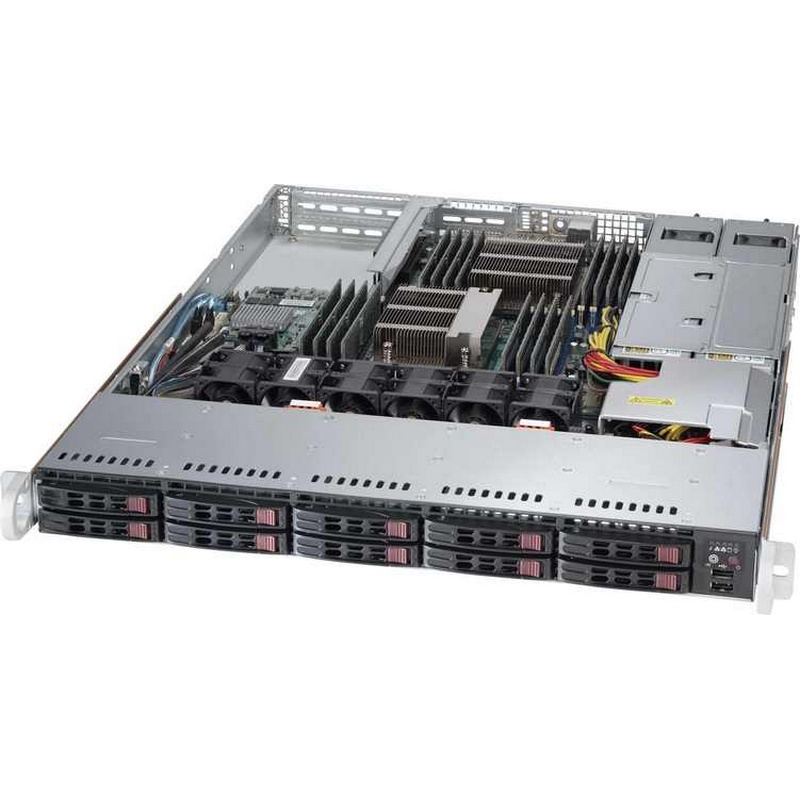 Картинка - 1 Серверная платформа Supermicro SuperServer 1028R-MCT 8x2.5&quot; 1U, SYS-1028R-MCT