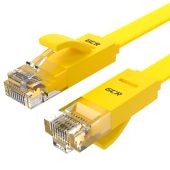 Патч-корд Greenconnect UTP кат. 6 жёлтый 20 м, плоский, GCR-LNC622-20.0m