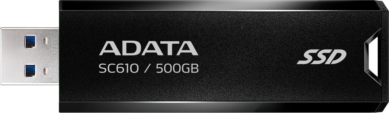 Внешний диск SSD ADATA SC610 500 ГБ 1.8" USB 3.1 чёрный, SC610-500G-CBK/RD