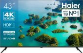 Телевизор Haier LED S2 43" 3840x2160 (4K) чёрный, DH1ZR7M00RU