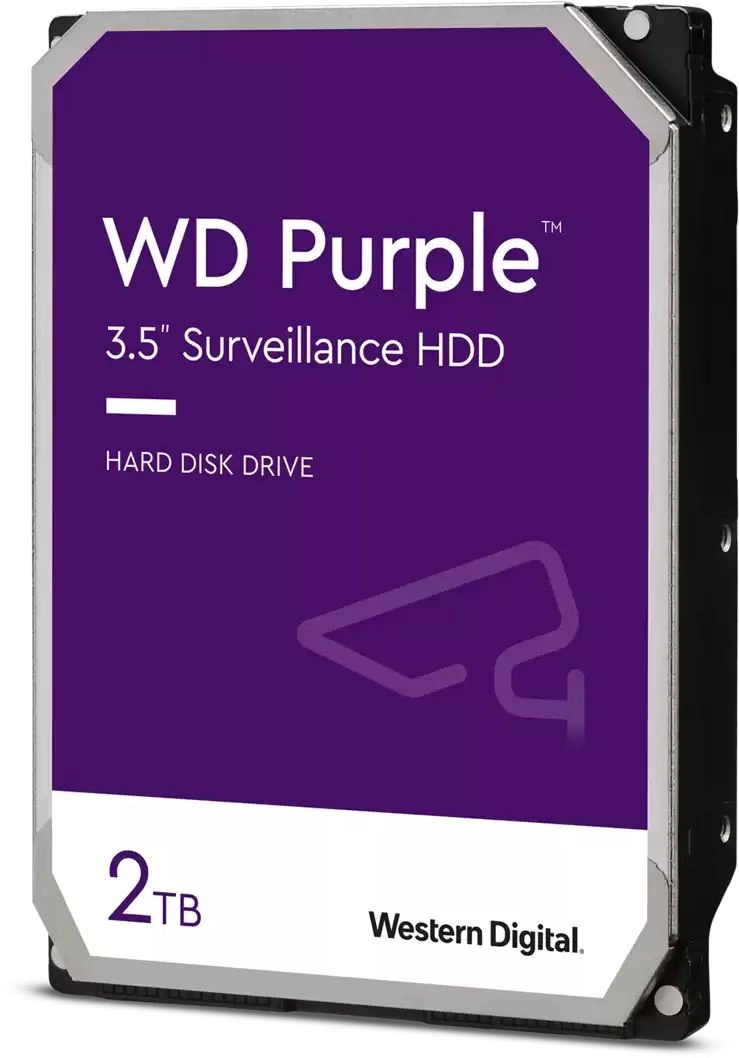Диск HDD WD Purple SATA 3.5" 2 ТБ, WD23PURZ