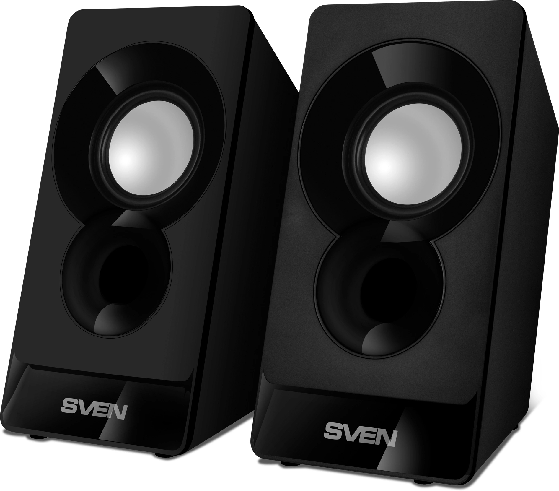 Компьютерные колонки Sven 300 2.0, цвет - чёрный (2шт), SV-016142