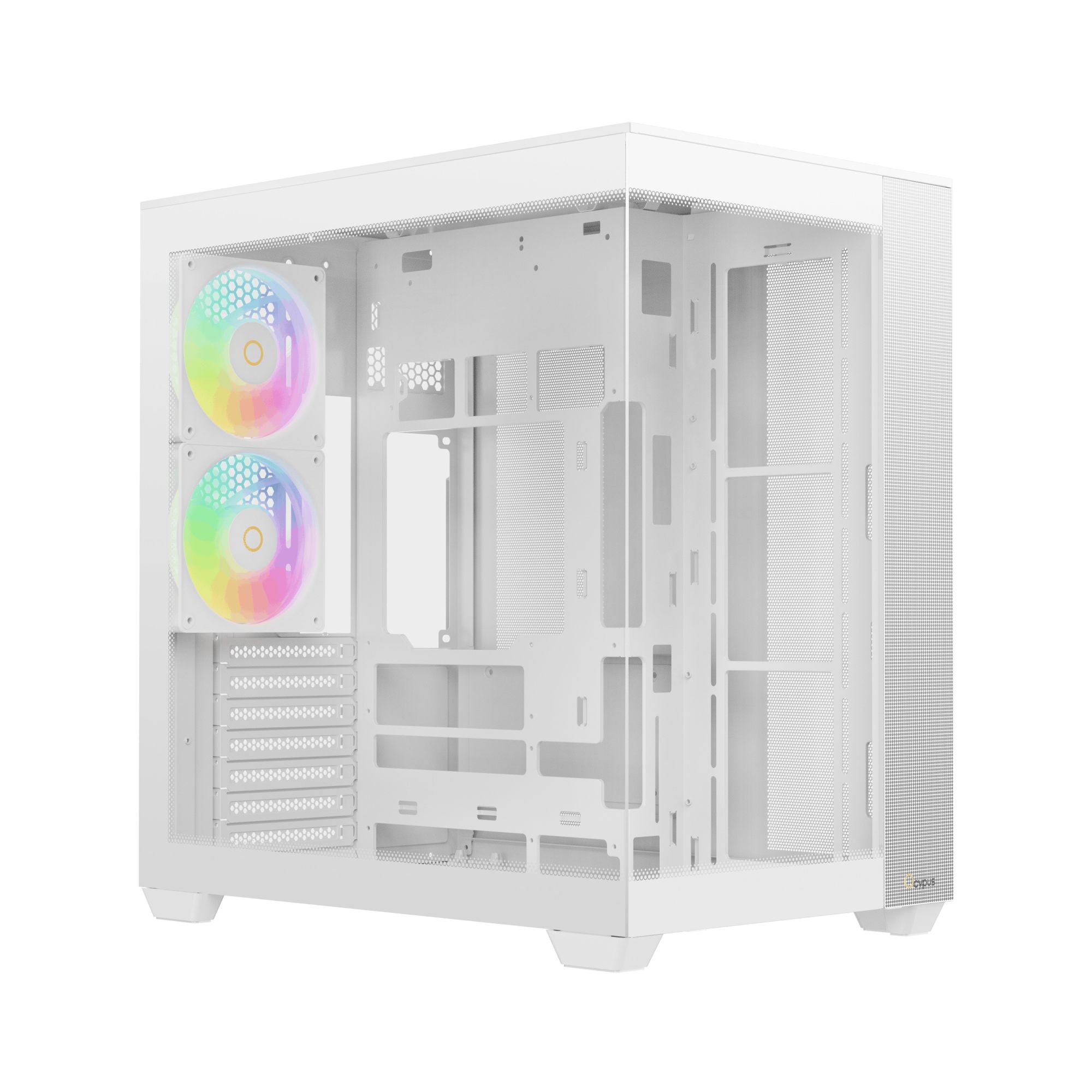 Корпус Ocypus Delta C74 WH ARGB Midi Tower Без БП белый, Delta-C74-WHD200XX-GL