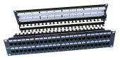 Вид Патч-панель Hyperline 48-ports UTP RJ-45 2U, PP3-19-48-8P8C-C6-110D