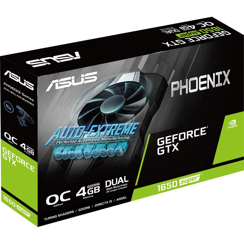 Картинка - 1 Видеокарта Asus nVidia GeForce GTX 1650 SUPER GDDR6 4GB, PH-GTX1650S-O4G