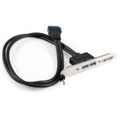 Планка портов Exegate BrctUSB3-2A Full Height bracket, EX298295RUS