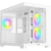 Корпус Ocypus Gamma C54 WH ARGB Midi Tower Без БП белый, Gamma-C54-WHD300XX-GL