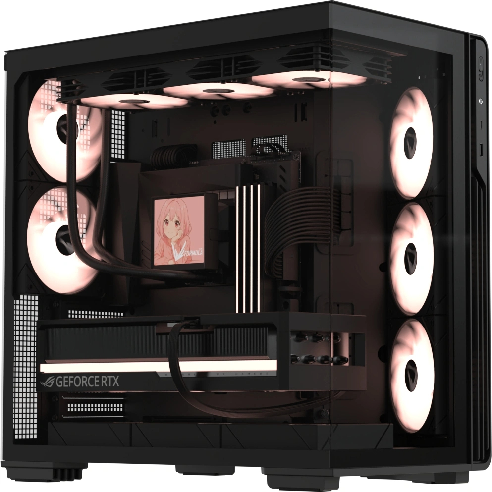 Корпус Formula Crystal Z7 Full Tower Без БП чёрный, CRYSTAL Z7 B