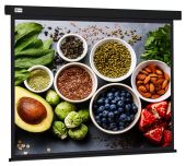 Экран настенно-потолочный CACTUS Wallscreen 332x187 см 16:9, CS-PSW-187X332-BK