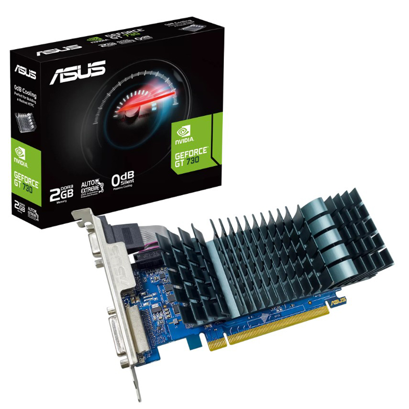 Видеокарта Asus NVIDIA GeForce GT 730 EVO DDR3 2GB, GT730-SL-2GD3-BRK-EVO