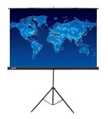 Вид Экран на штативе CACTUS Triscreen 150x150 см 1:1 ручное управление, CS-PST-150X150
