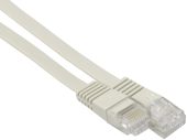Патч-корд BURO UTP кат. 5e серый 0.5 м, BU-5E-FLAT-0.5M-G