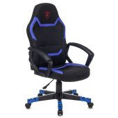 Кресло для геймеров ZOMBIE 10 Чёрно-синий, текстиль/эко.кожа, ZOMBIE 10 BLUE