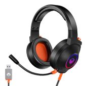 Наушники Meetion HP012 USB чёрный, MT-HP012-A
