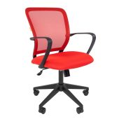 Кресло для операторов Chairman 698 Красный, сетка/ткань, 7058328