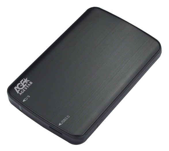 Внешний корпус для HDD/SSD AgeStar 3UB2 2.5" чёрный, 3UB2A12