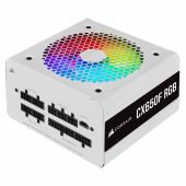 Фото Блок питания для компьютера Corsair CX650F RGB White ATX 80 PLUS Bronze 650 Вт, CP-9020226-EU
