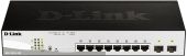 Фото Коммутатор D-Link DGS-1210-10P 8-PoE Управляемый 10-ports, DGS-1210-10P/FL2A
