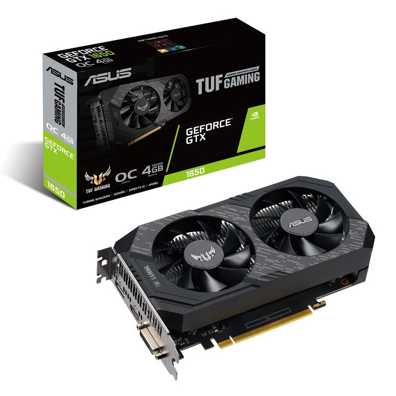 Картинка - 1 Видеокарта Asus nVidia GeForce GTX 1650 Gaming OC GDDR5 4GB, TUF-GTX1650-O4G-GAMING