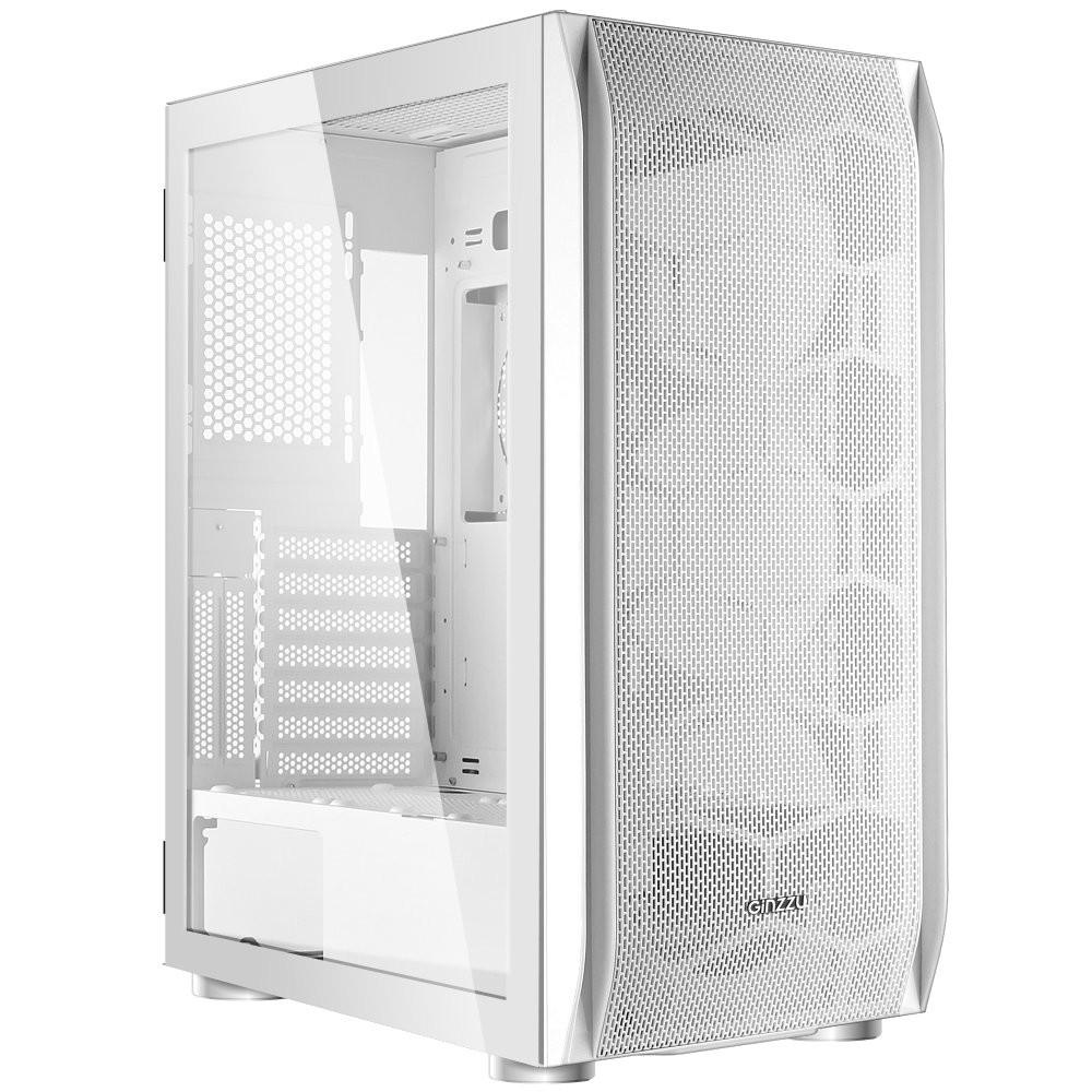 Корпус GINZZU GL185 Midi Tower Без БП белый, GL 185