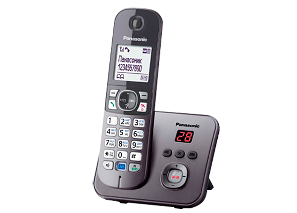 Картинка - 1 DECT-телефон Panasonic KX-TG6821RU Автоответчик Серый, KX-TG6821RUM