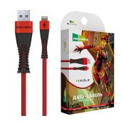 Фото USB кабель More choice Smart K41SI Lightning -> USB Type A (M) 2.4A 1 м, K41SIRB