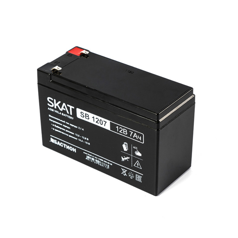 Картинка - 1 Батарея для дежурных систем Бастион SKAT SB 12В, SKAT SB 1207