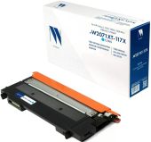 Тонер-картридж NV Print 117X Лазерный Голубой 1300стр, NV-W2071X-117X-C