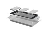 Дверь ITK LINEA N 47U, цвет чёрный, LN05-47U6X-DP