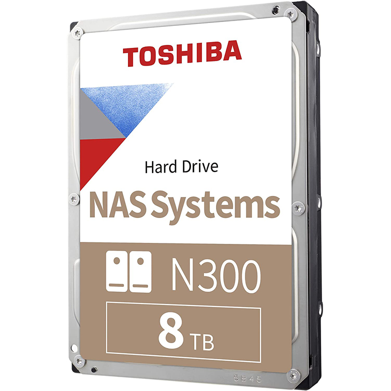 Картинка - 1 Диск HDD Toshiba N300 SATA III (6Gb/s) 3.5&quot; 8TB, HDWG480UZSVA