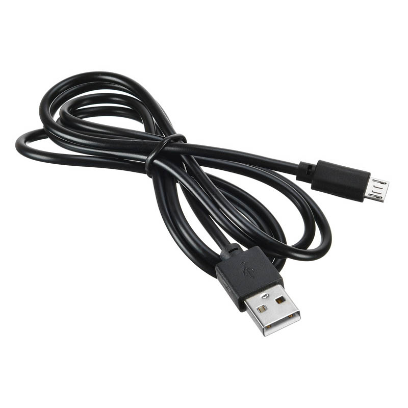 USB кабель Digma microUSB (M) -> USB Type A (M) 1,2 м, MICROUSB-1.2M-BLK