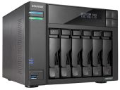 Сетевое хранилище NAS ASUSTOR Lockerstor 4 Gen2 AS6706T 6x3.5" Tower чёрный, AS6706T