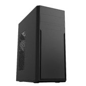 Корпус FoxLine FL-302 Midi Tower 600 Вт чёрный, FL-302-FZ600R-U32