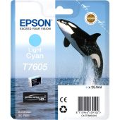 Картридж EPSON T7605 Струйный Голубой 2400стр, C13T76054010
