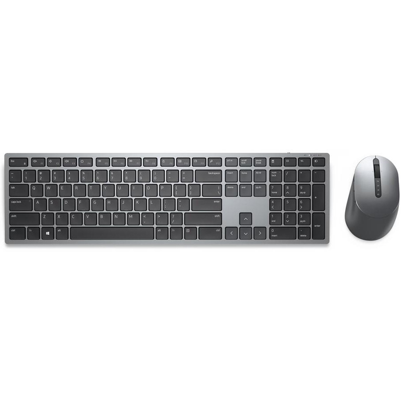 Картинка - 1 Комплект Клавиатура/мышь Dell KM7321W Беспроводной Серый, 580-AJQP