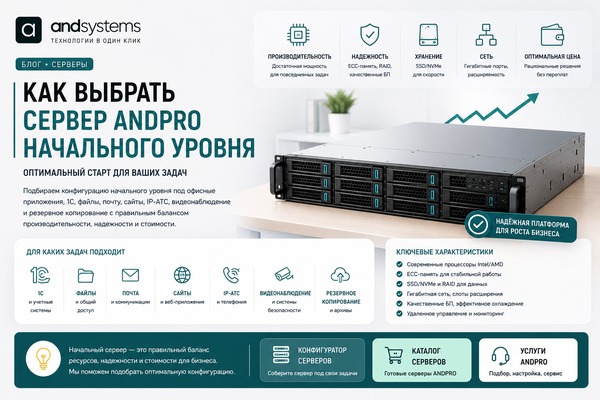 Как выбрать сервер начального уровня