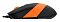 Фото-9 Комплект A4Tech F1010 (Orange), общий вид: клавиатура на оранжевой подложке и мышь перед ней на белом фоне; фото показывает соотношение элементов набора и их цвета для карточки товара.