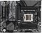 Фото-1 Материнская плата GIGABYTE B650 EAGLE &mdash; вид сверху; видны сокет AM5, 4 слота DDR5, несколько слотов PCIe и крупные радиаторы/кожухи с графикой серии EAGLE; чёрно‑серое оформление на белом фоне, чтобы на странице товара оценить компоновку и зоны охлаждения.