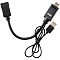 Фото-7 Видео кабель vcom HDMI (M) + USB Type A (M) -&gt; DisplayPort (F) 0.15 м, CG599E-0.15M