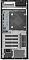 Фото-4 Настольный компьютер Dell Precision 3660 Midi Tower, вид сзади. Видны задняя панель с вентиляционными решётками, разъёмами DisplayPort, USB-A, USB-C, сетевым портом RJ-45, аудиоразъёмом и слотами расширения. Фото показывает интерфейсы подключения для страницы товара рабочей станции.