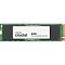 Фото-1 SSD Crucial E100 M.2 2280 2 ТБ, лицевая сторона платы крупным планом; зелёная плата с четырьмя микросхемами, белой наклейкой micon crucial E100 PCIe Gen4 NVMe M.2 SSD и золотистым разъёмом, фото показывает компоновку и маркировку накопителя на странице товара.